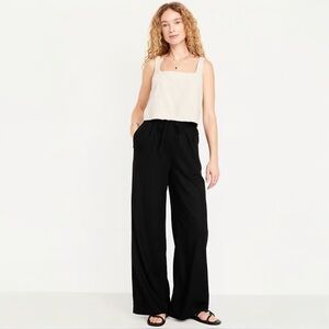 Women's Black Wide-Leg Pants